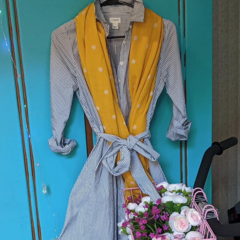 JCrew, Size 0, Blue and white dress